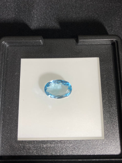 Blue Topaz 3.30 Carat – Oval Cut Loose Gemstone | 3H Gems
