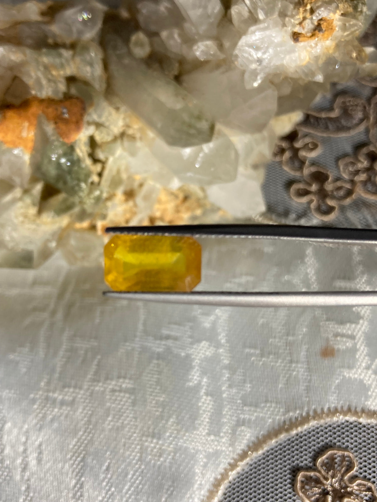 Natural Yellow Sapphire – 4.15 Carat | Emerald Cut Loose Gemstone