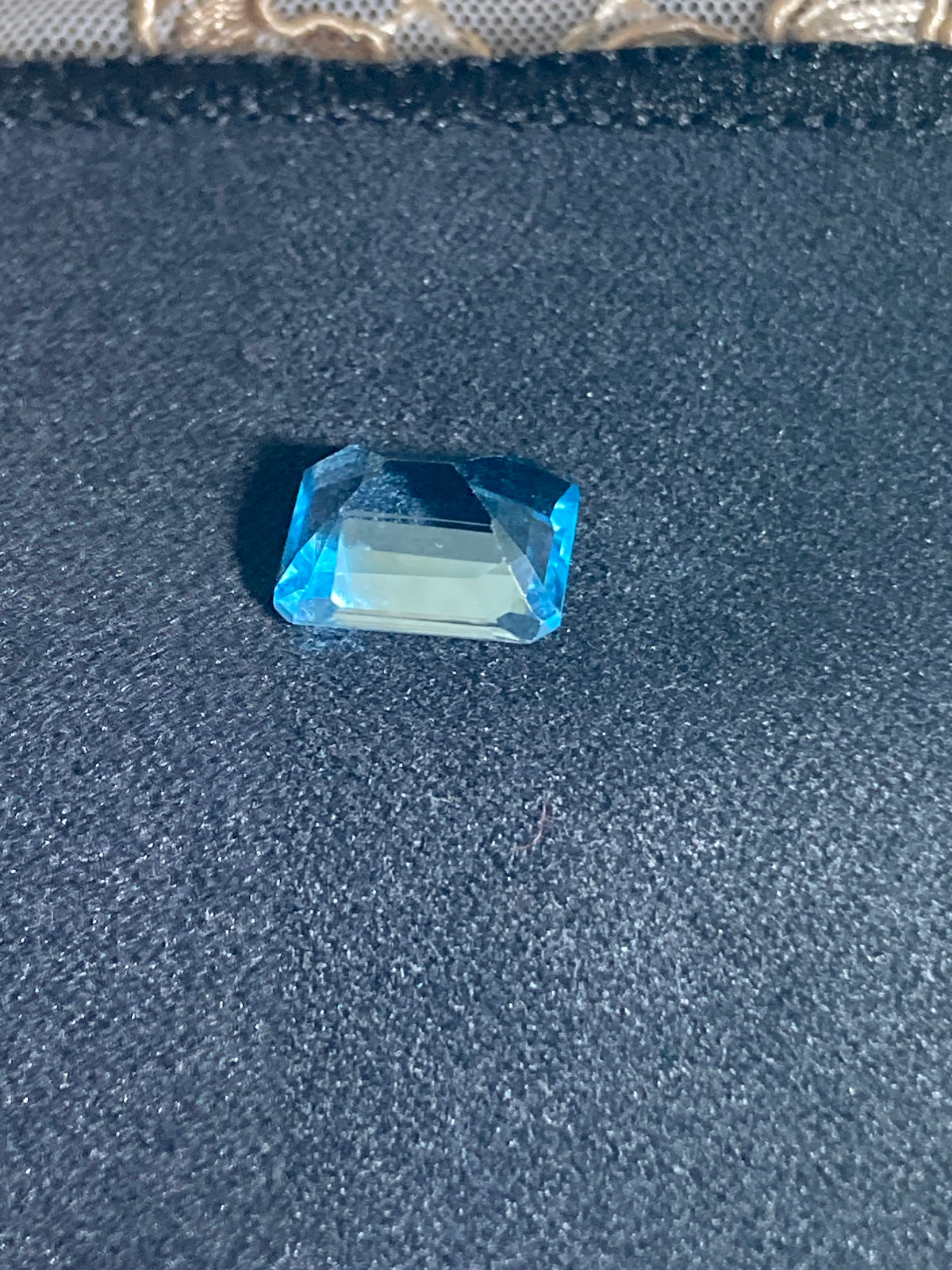 Blue Topaz 6.60 Carat – Emerald Cut Loose Gemstone | 3H Gems