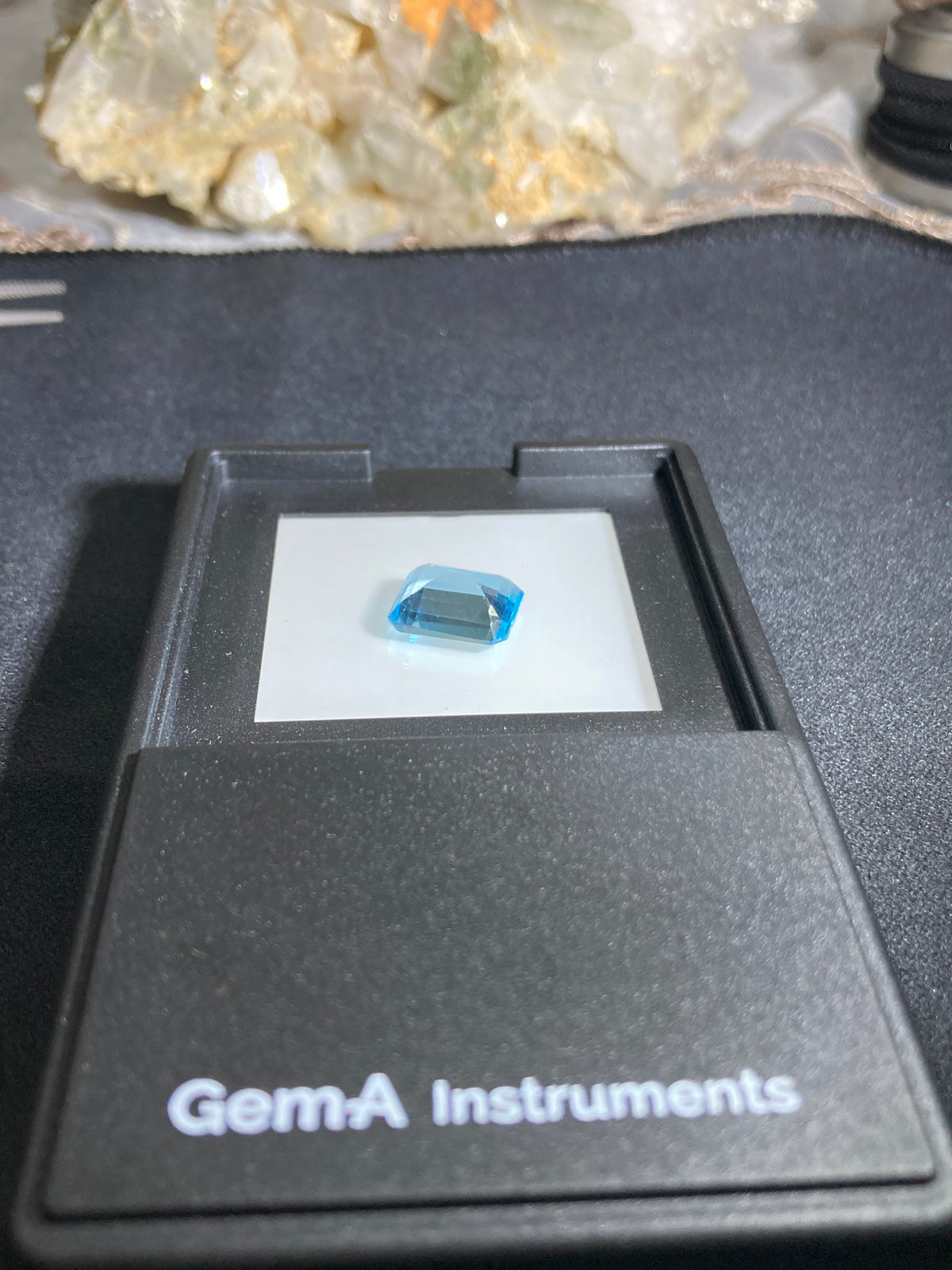Blue Topaz 7.05 Carat – Emerald Cut Loose Gemstone | 3H Gems