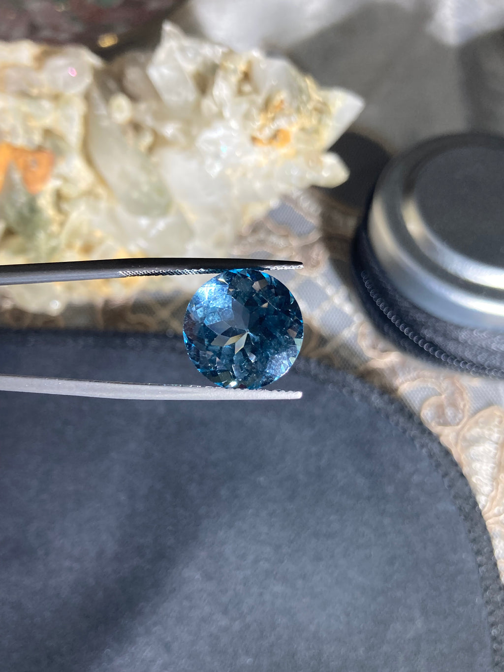 Natural Blue Topaz 10.60 Carat – Faceted Loose Gemstone | 3H Gems