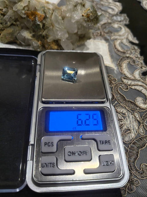 Natural Blue Topaz – 6.25 Carats | Emerald Cut