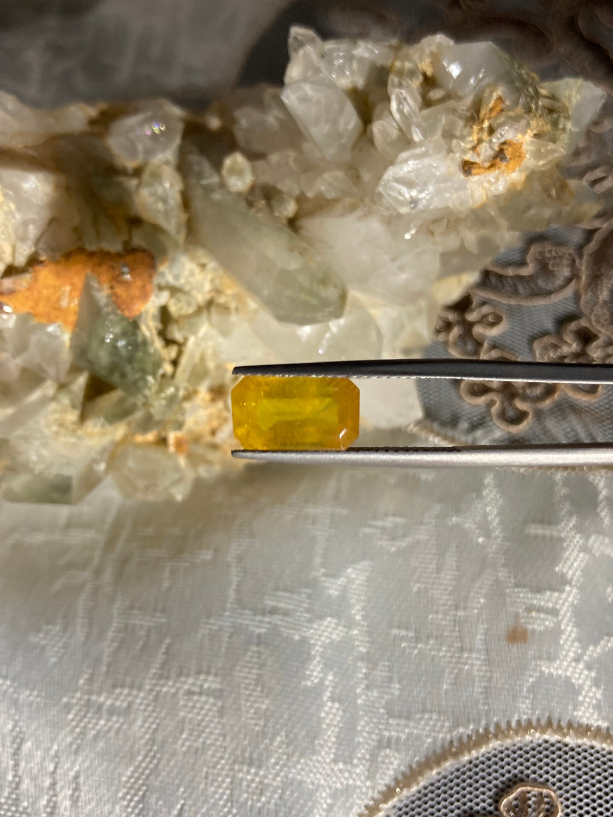 Natural Yellow Sapphire – 4.15 Carat | Emerald Cut Loose Gemstone