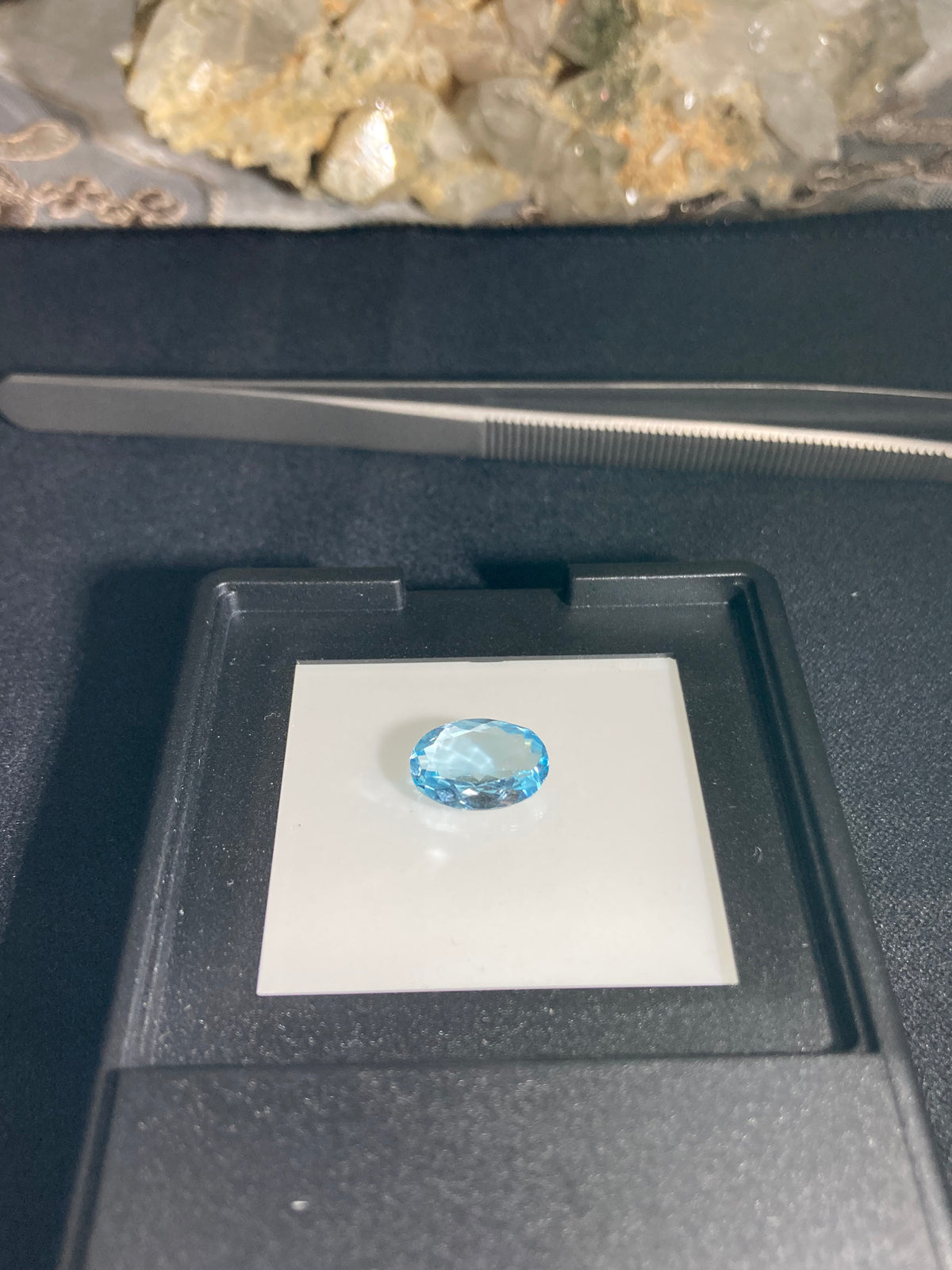 Blue Topaz 3.30 Carat – Oval Cut Loose Gemstone | 3H Gems