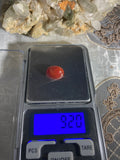 Carnelian Aqeeq 9.20 Ct – Reddish Orange Oval Cabochon Loose Gemstone