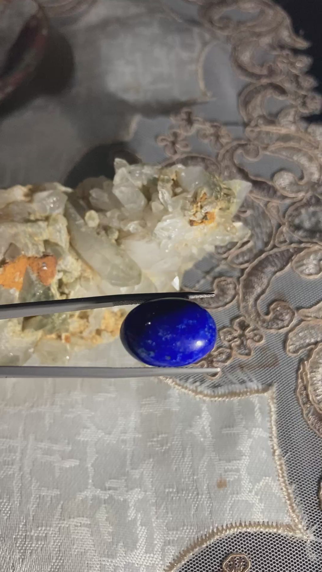 Natural Lapis Lazuli 16.70 Ct – Deep Royal Blue Oval Cabochon Loose Gemstone